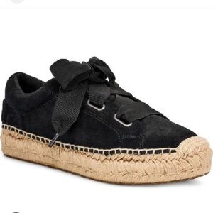 Ugg Brianna black suede espadrille sneakers 7
